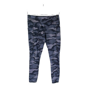 Athletic Works Girls Leggings Size M Blue Gray Camo Cel‎ Phone Pocket Activewear